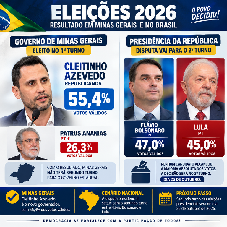 Infográfico Eleitoral 2026_ Minas e Brasil